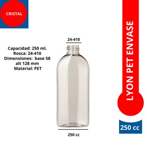 LYON 250cc PET ENVASE 24/410